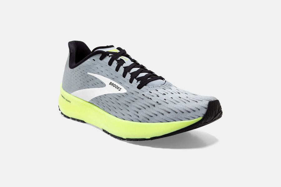 Brooks Running Shoes - Hyperion Tempo Road Mens - Grey/Black - FGJ-759104